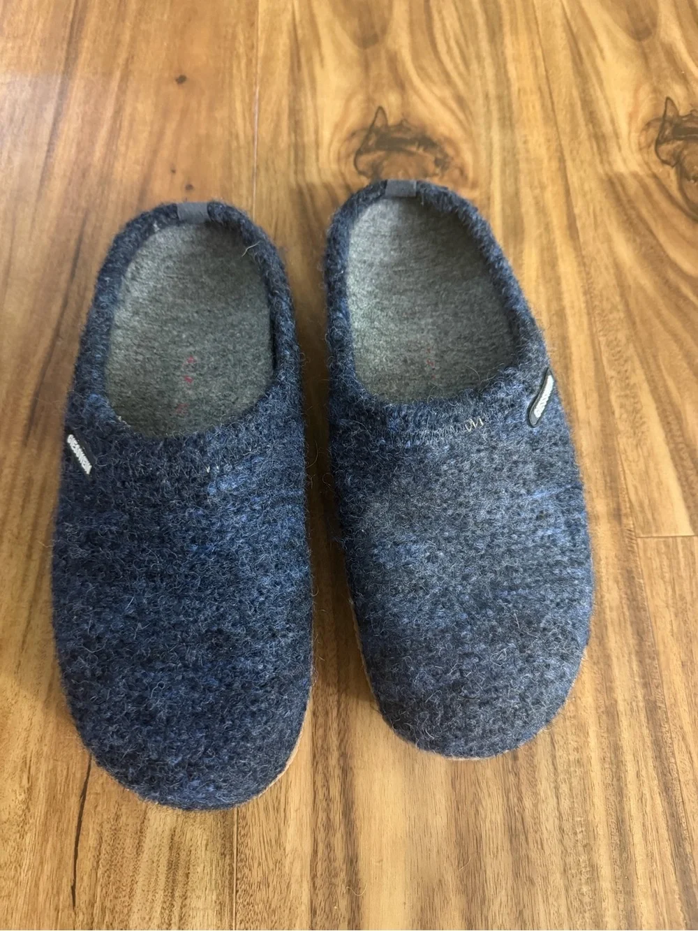 Giesswein Navy Wool Slippers